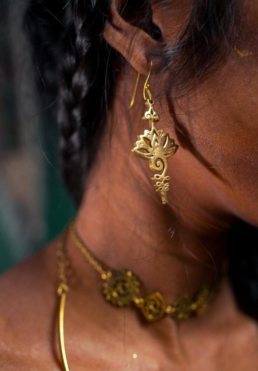 Unalome Spirit Guide Earrings