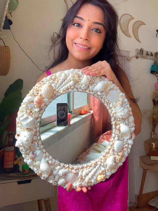 Bohemian Shell Mirror