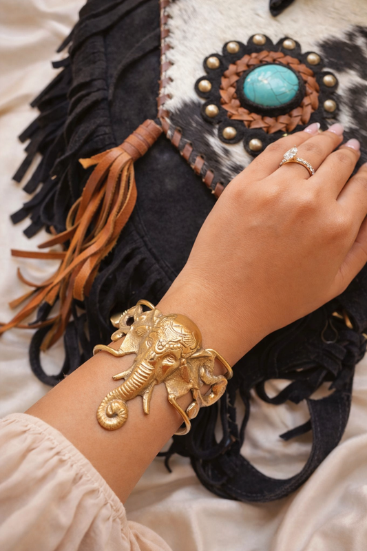 Ganesh Brass Hand Cuff