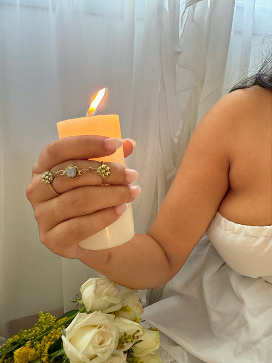 Floral Dual Ring