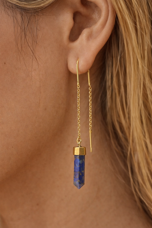 Noctra Lapis Drop Earrings