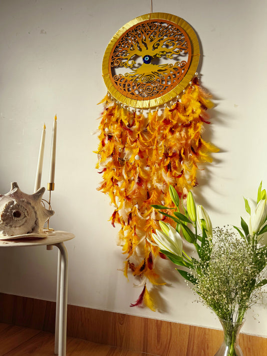 Autumn Bodhi Tree Of Life Dreamcatcher