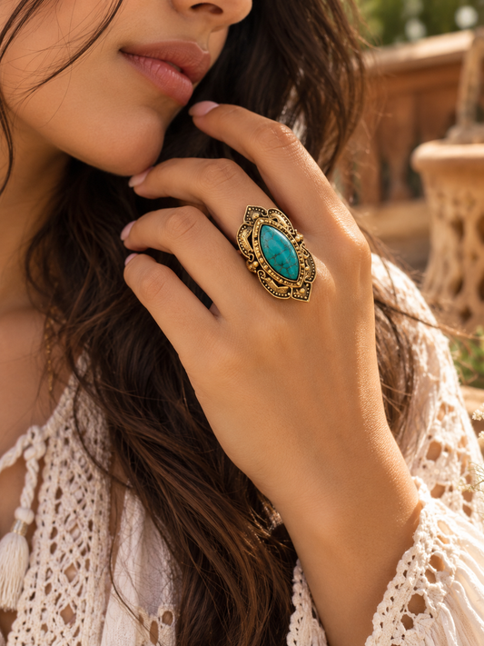 Turquoise Empress Ring