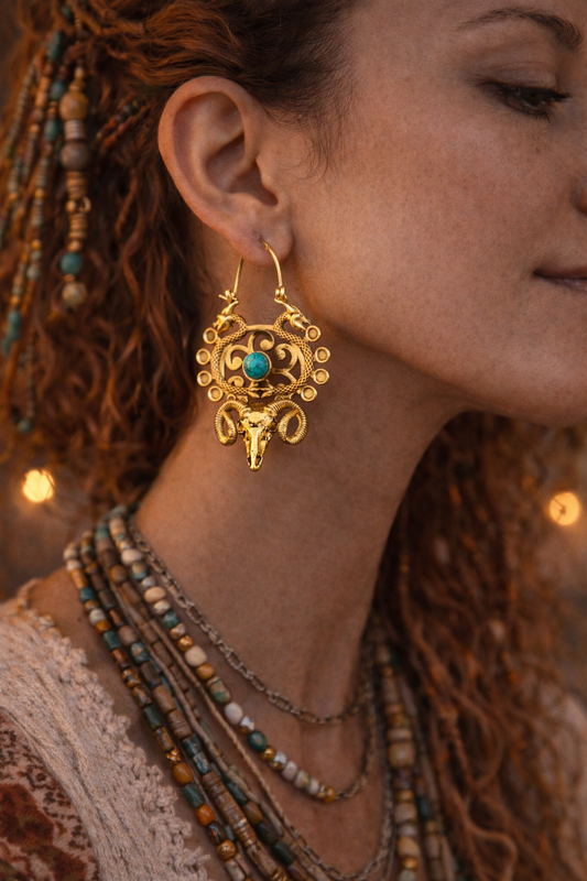 Unicorn Skull Earring