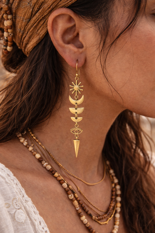 Surya Nazar Drop Earrings