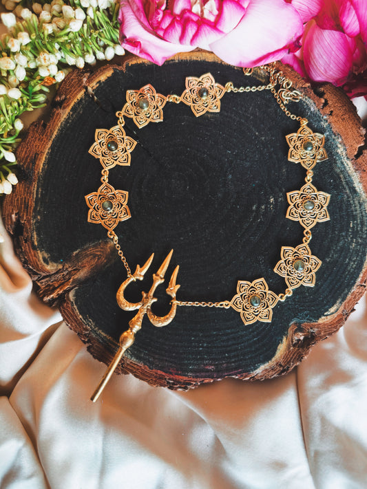 Trishakti Labradorite Chain