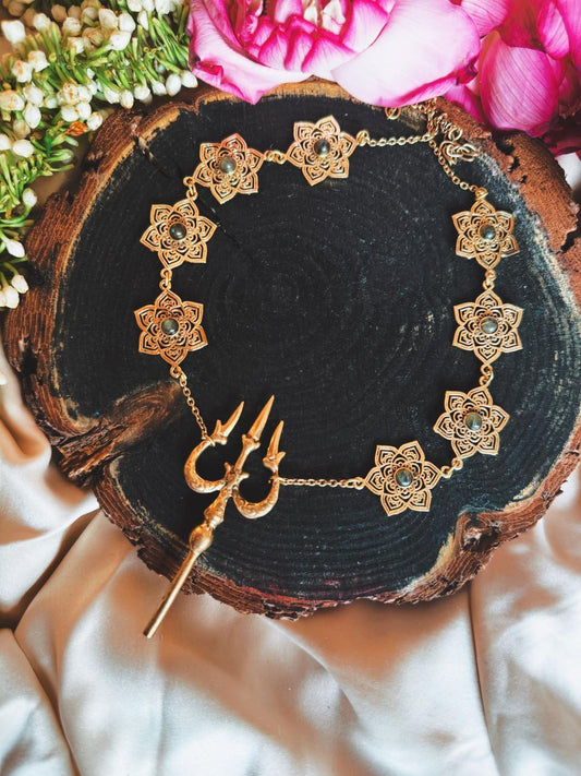 Trishakti Labradorite Chain