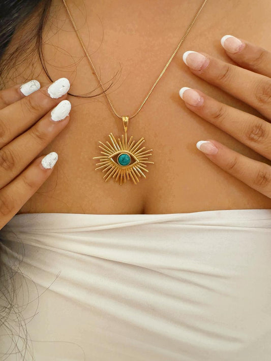 Turquoise Eye Amulet