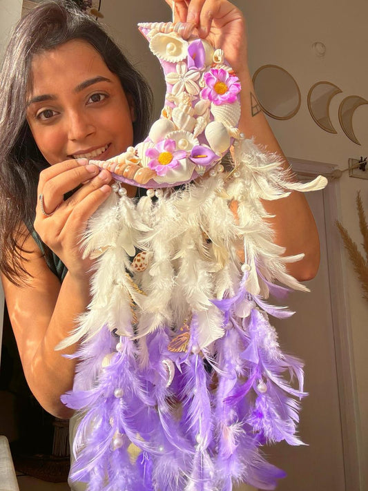Mini Lavender Moon Flora Dreamcatcher