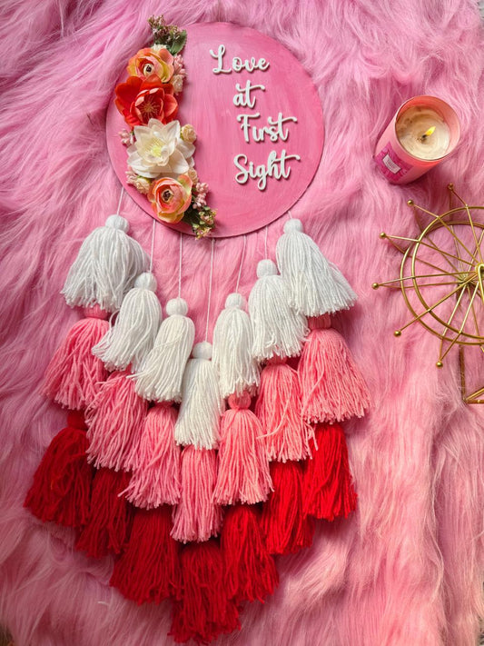 Love At First Sight Tasseled Dreamcatcher