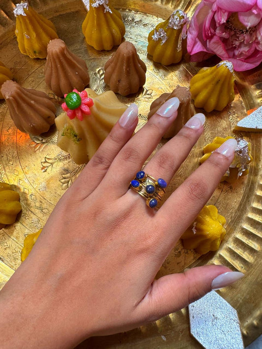 Lapis Stackable Ring