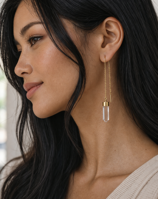 Astra Clear Drop Earrings