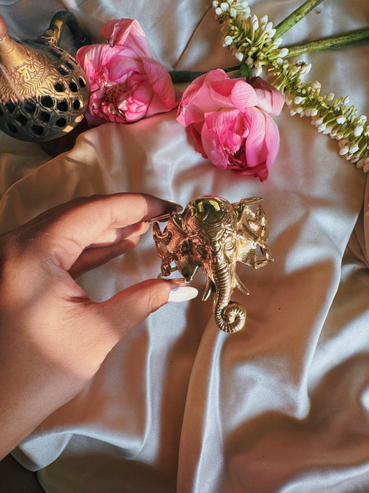 Ganesh Brass Hand Cuff