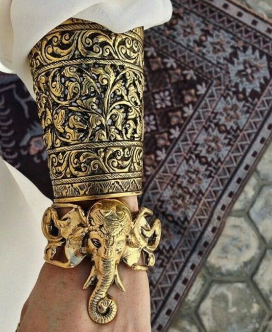 Ganesh Brass Hand Cuff