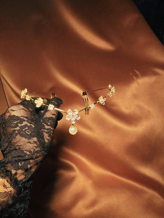 Aurora Stone Tiara Hair Crown