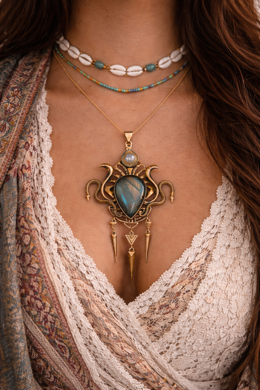 Vasuki Serpent Pendant With Chain