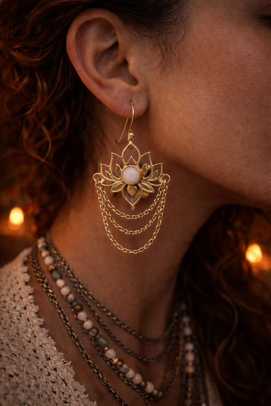Sacred Lotus Earrings