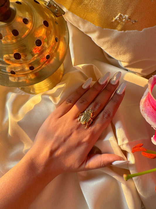 Egyptian Scarab Beetle Ring