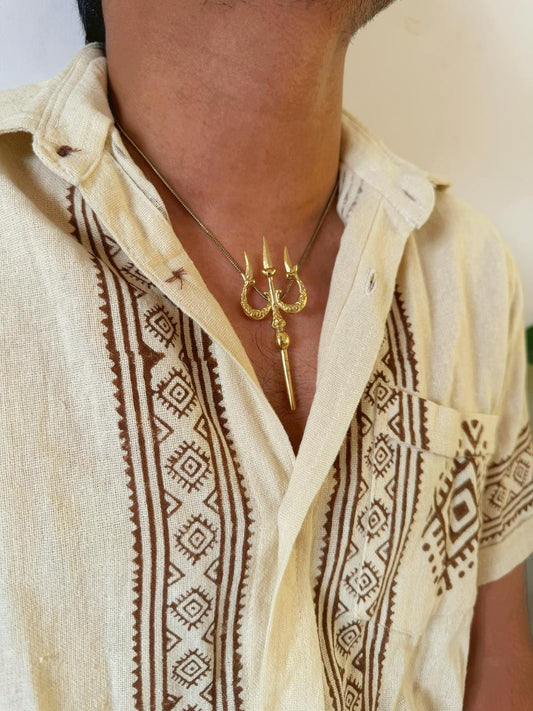 Trident Pendant with chain