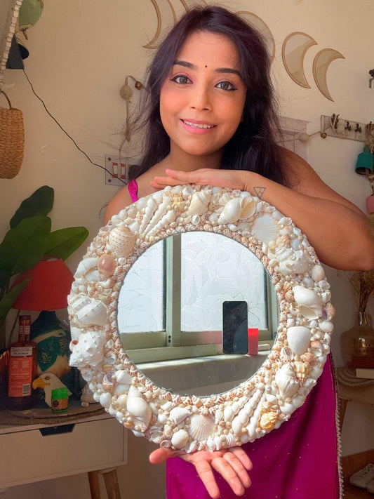 Bohemian Shell Mirror