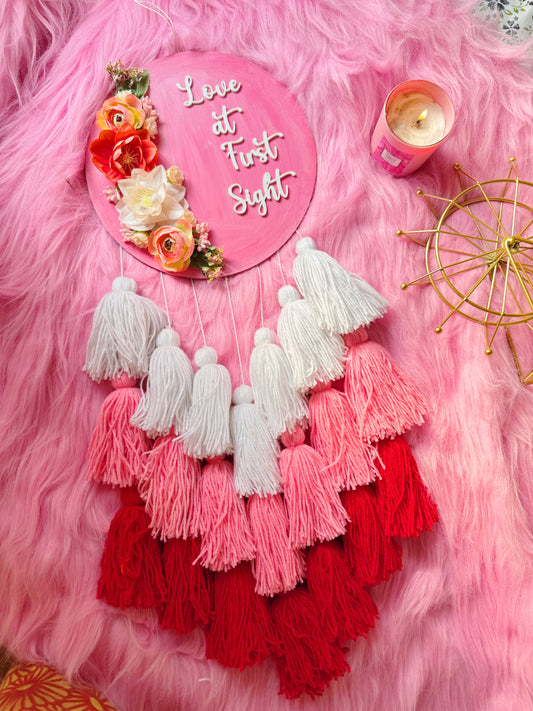 Love At First Sight Tasseled Dreamcatcher