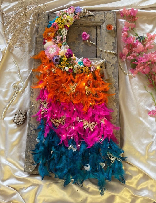 Sunrise Moon Flora Dreamcatcher Medium