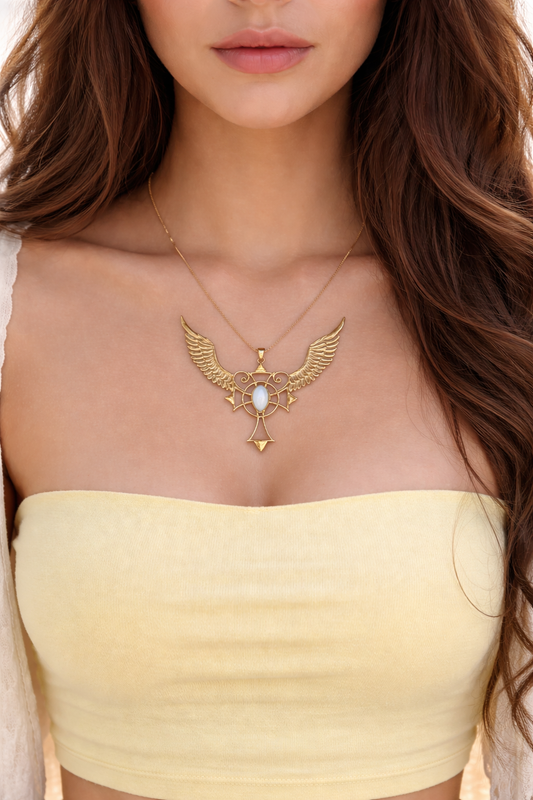 Celestia Guardian Wing Necklace
