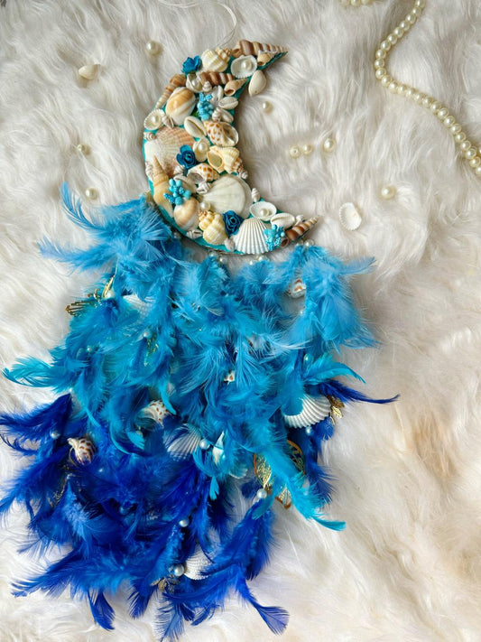 Mini Blue Moon Flora Dreamcatcher