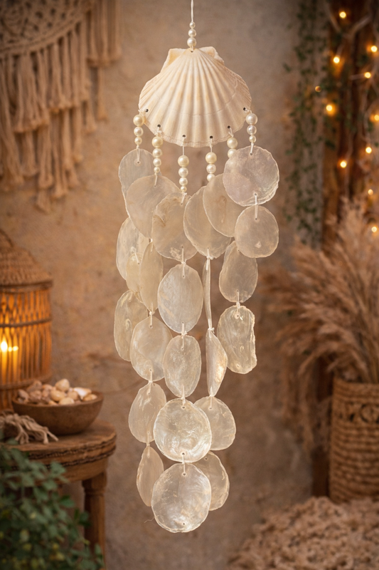 Pearl Drift Capiz Shell Wind Chime