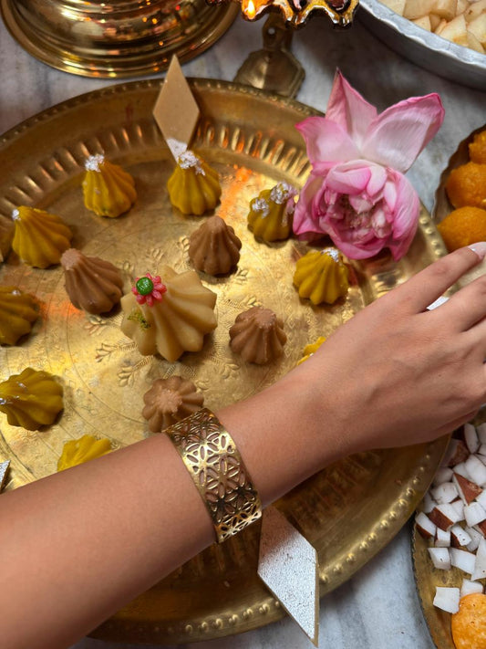 Flower Of Life Adjustable Bangle