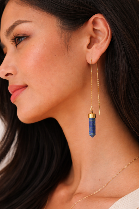 Noctra Lapis Drop Earrings