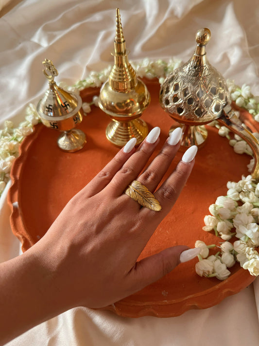 Sage Leaf Ring