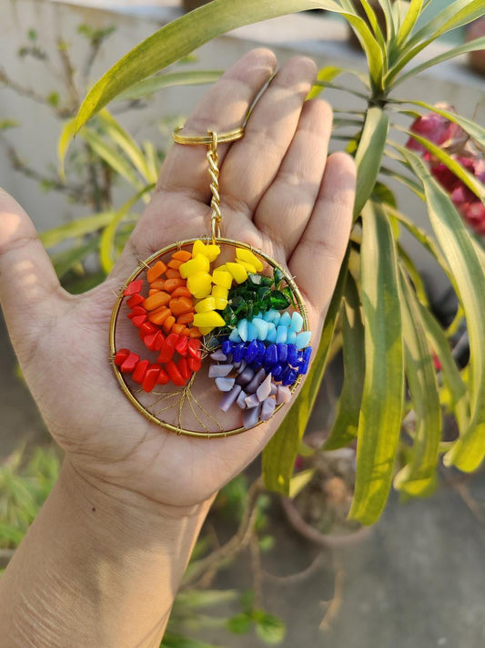 Rainbow Tree of Life Key-chain