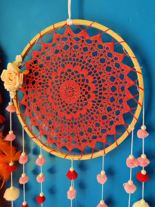 Bubblegum Red Dreamcatcher