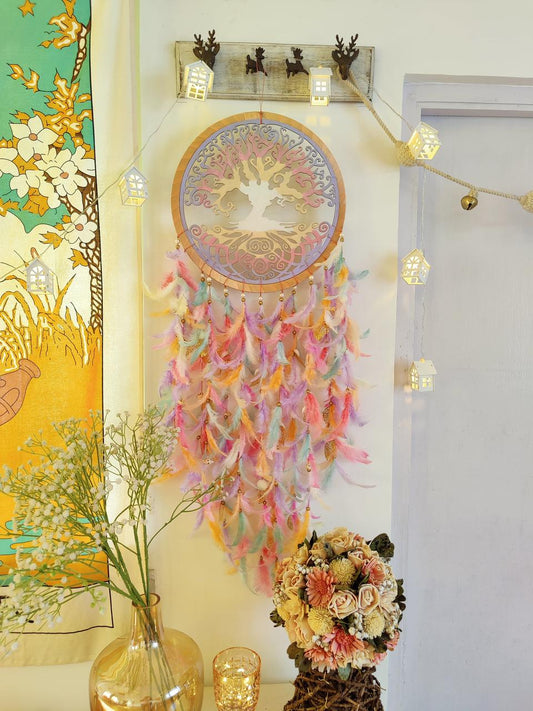 Pastel Tree Of Life Dreamcatcher