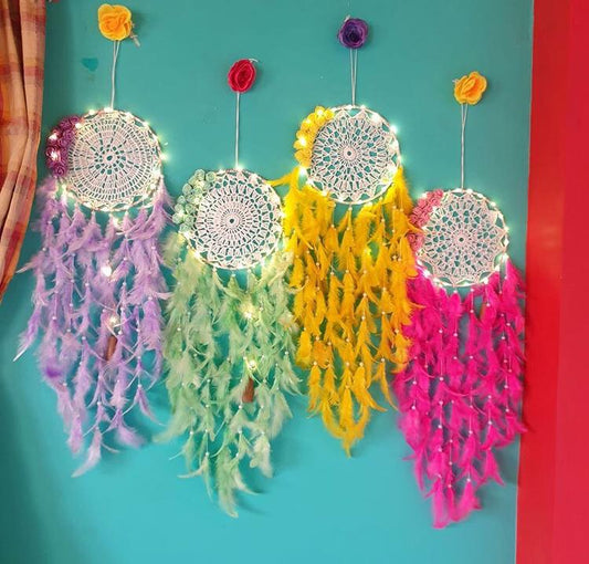Boho lights Dreamcatcher