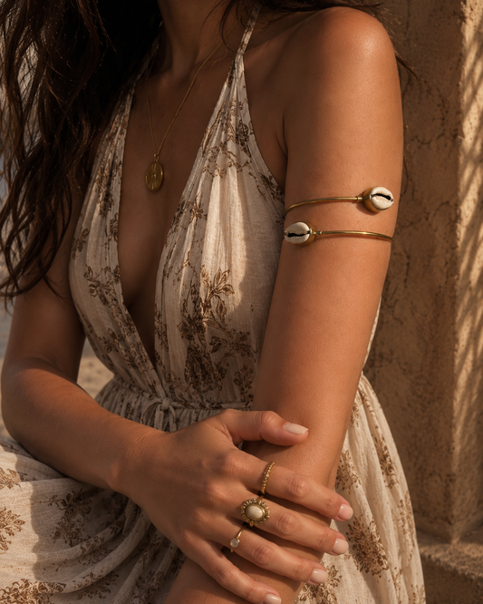Cowrie Arm Cuff