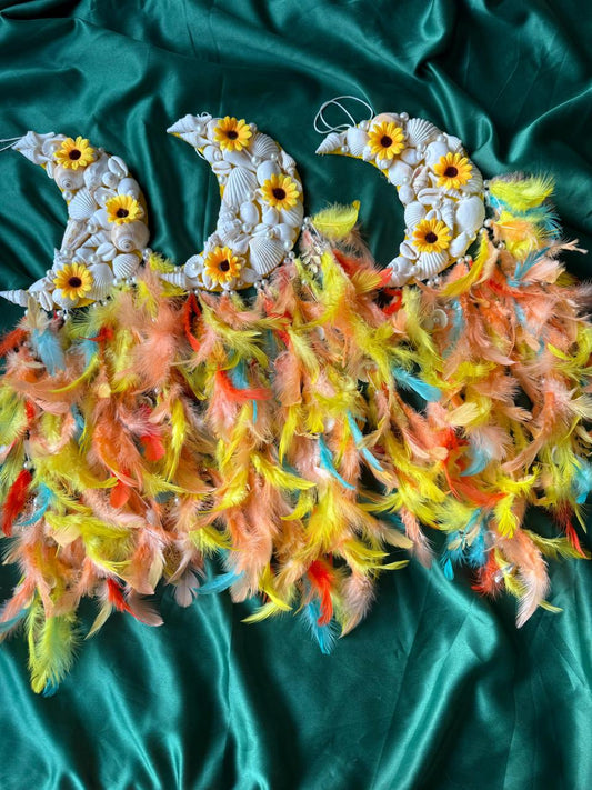 Mini Sunflower Moon Flora Dreamcatcher