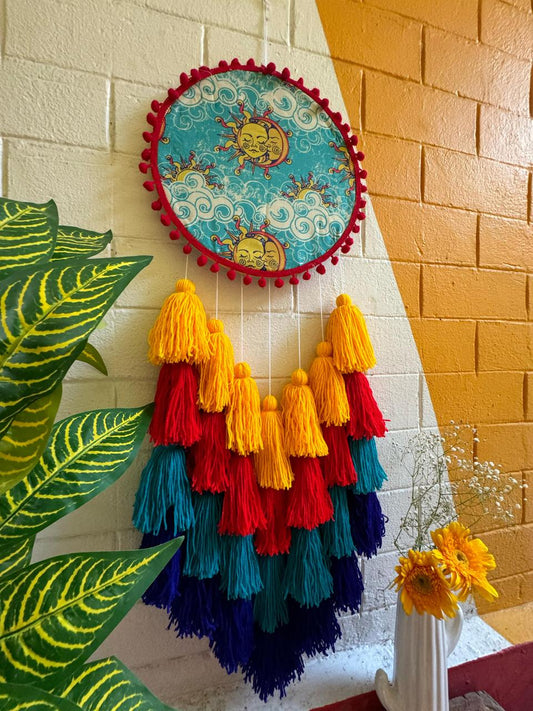 Sun Moon Tasseled Dreamcatcher