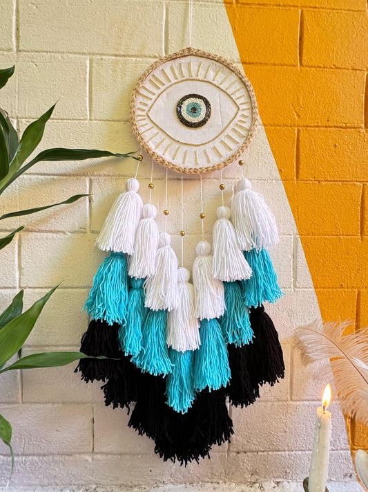 All Eyed Tasseled Dreamcatcher