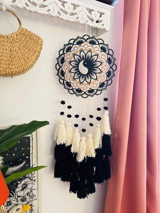Yin Yang Tassel Dreamcatcher