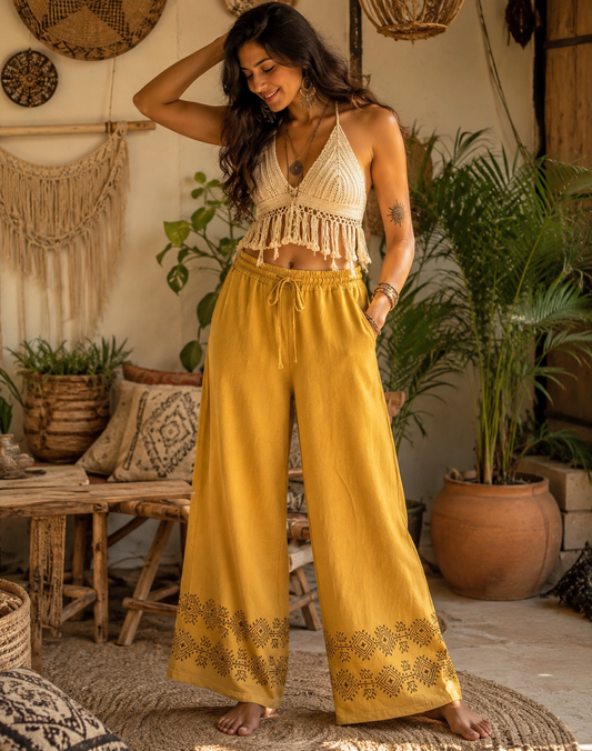 Mustard Palazzo Pant