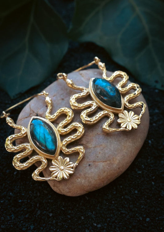 Medusa Labradorite Earrings