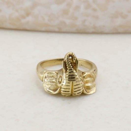 Gold Elephant Ring