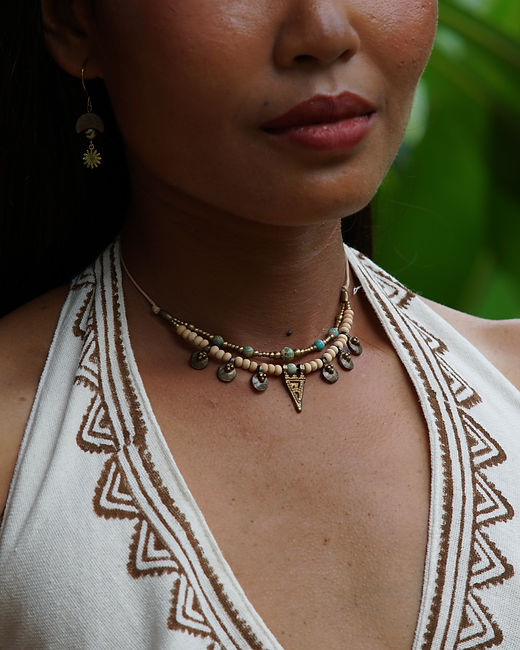 Wildflower Macrame Necklace