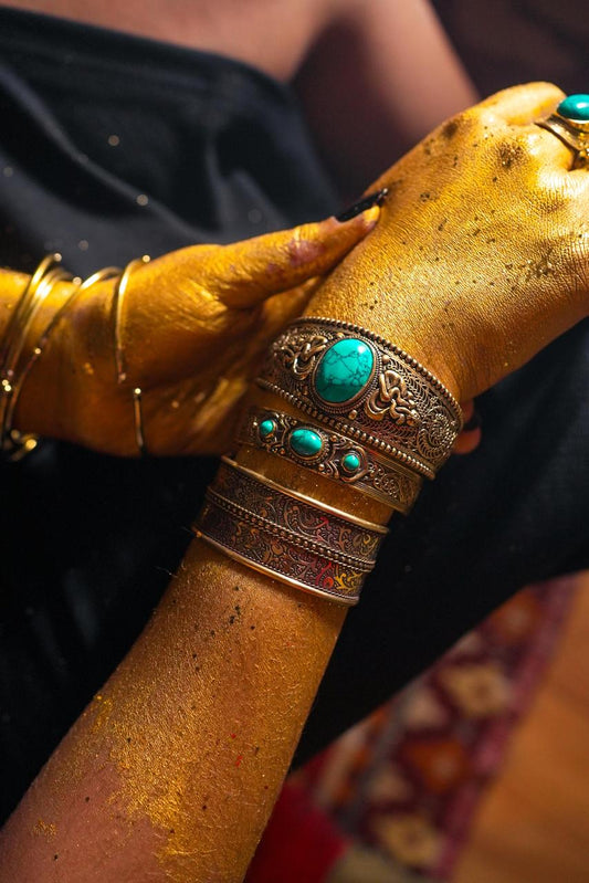 Tibetan Turquoise Kada