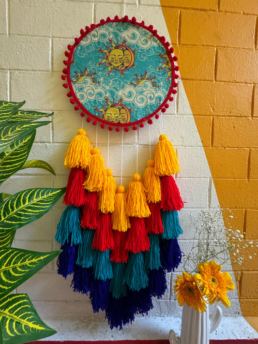 Sun Moon Tasseled Dreamcatcher