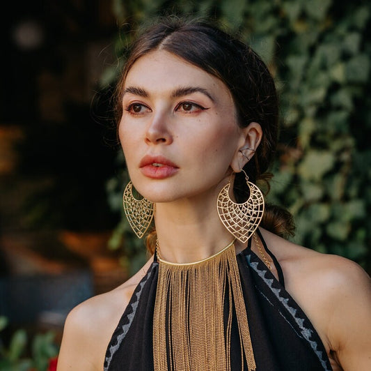 Oversized Drop Earrings
