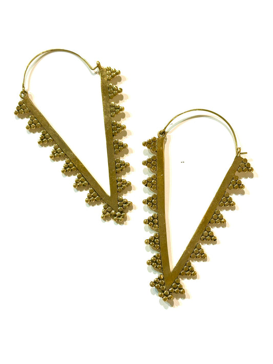 Selena Brass Earrings