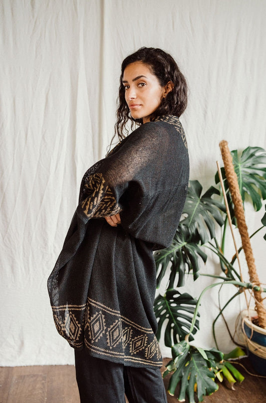 Inka Black Kimono